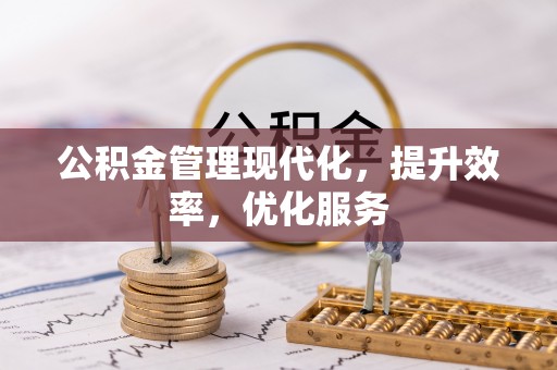 曹妃甸公积金管理现代化，提升效率，优化服务